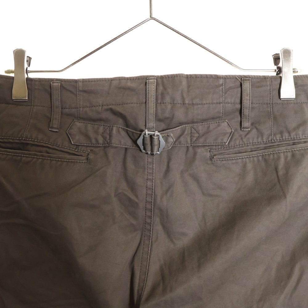 VISVIM(ヴィスヴィム) SLIM CHINO PANTS シンチバック ボタンフライ ストレートチノパンツ ブラウン VS0001392