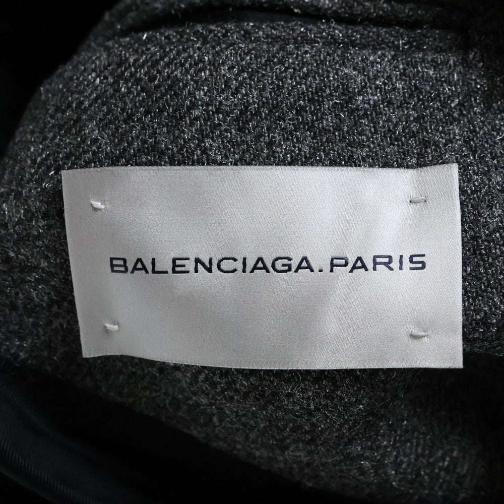 BALENCIAGA(バレンシアガ) 2B Wool Long Coat ウールロングコート チェスターコート グレー 205045 TP800