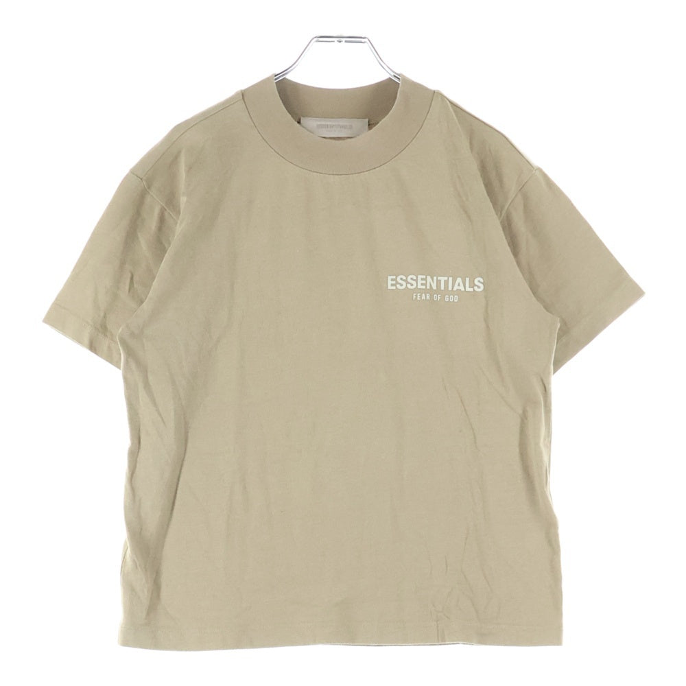 FEAR OF GOD ESSENTIALS(フィアオブゴッド エッセンシャルズ) S/S T-SHIRT フェルトロゴ 半袖Tシャツ レディース ベージュ