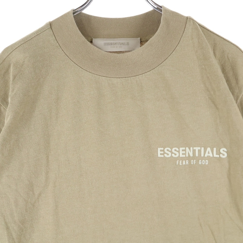 FEAR OF GOD ESSENTIALS(フィアオブゴッド エッセンシャルズ) S/S T-SHIRT フェルトロゴ 半袖Tシャツ レディース ベージュ
