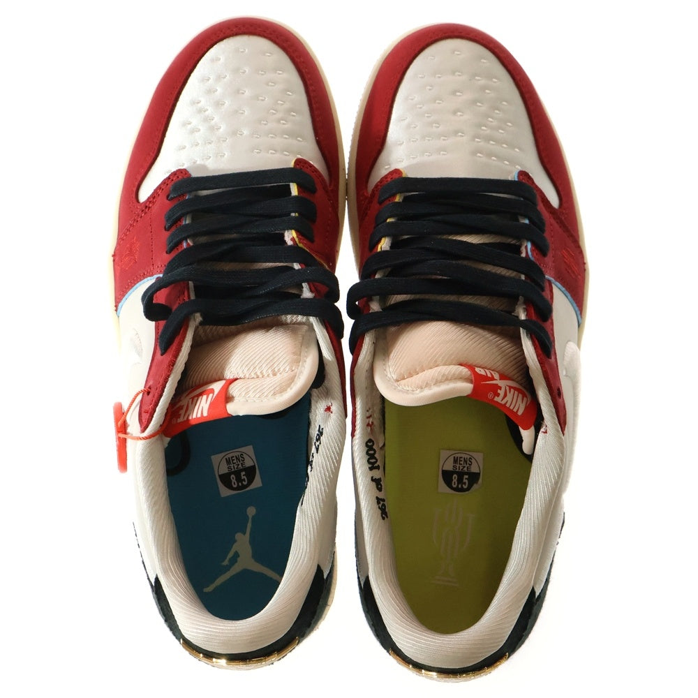 NIKE(ナイキ) ×Trophy Room AIR JORDAN1 RETRO LOW OG SP トロフィールーム エアジョーダン1 ローカットスニーカー ホワイト/レッド/ブラック US8.5/26.5cm HV6157-100