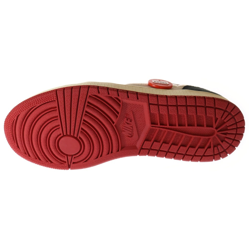 NIKE(ナイキ) ×Trophy Room AIR JORDAN1 RETRO LOW OG SP トロフィールーム エアジョーダン1 ローカットスニーカー ホワイト/レッド/ブラック US8.5/26.5cm HV6157-100