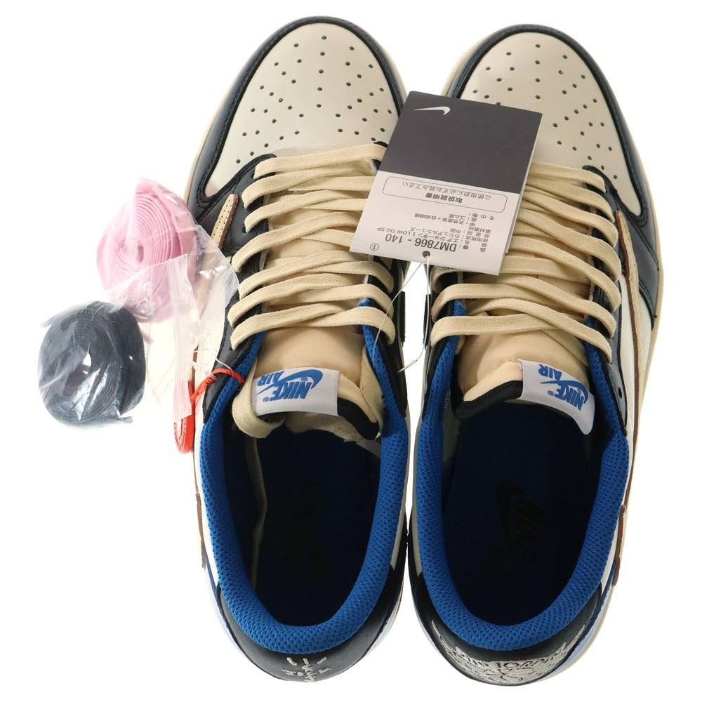 NIKE(ナイキ) ×TRAVIS SCOTT ×FRAGMENT AIR JORDAN1 LOW OG SP トラヴィススコット フラグメント エアジョーダン1 ローカットスニーカー US8.5/26.5cm DM7866-140