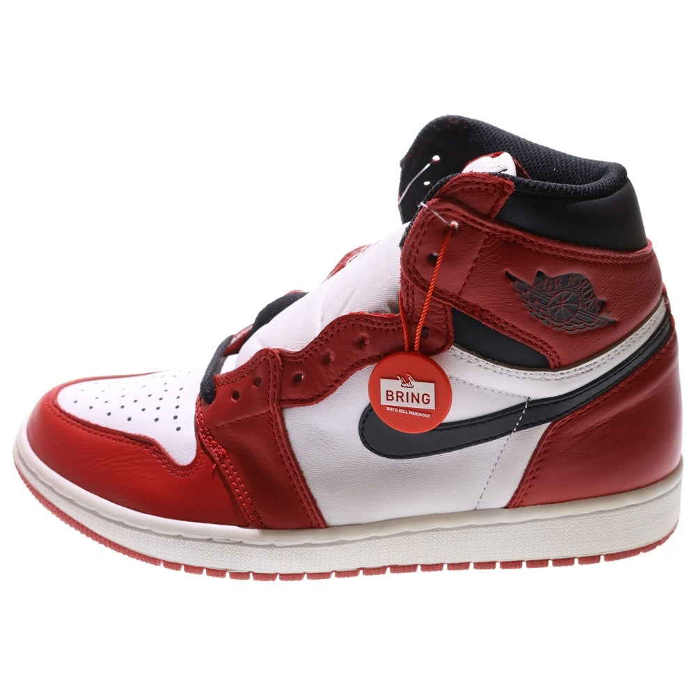 NIKE(ナイキ) AIR JORDAN1 RETRO HIGH OG CHICAGO 2015 エアジョーダン1 シカゴ ハイカットスニーカー ホワイト/レッド/ブラック US8.5/26.5cm 555088-101