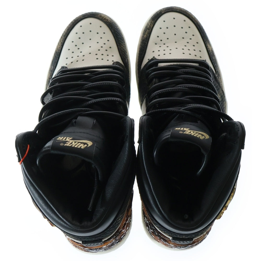 NIKE(ナイキ) AIR JORDAN1 RETRO HIGH OG エアジョーダン1 3399足限定 玄武 ハイカットスニーカー ブラック/ホワイト US8.5/26.5cm IB3165-091
