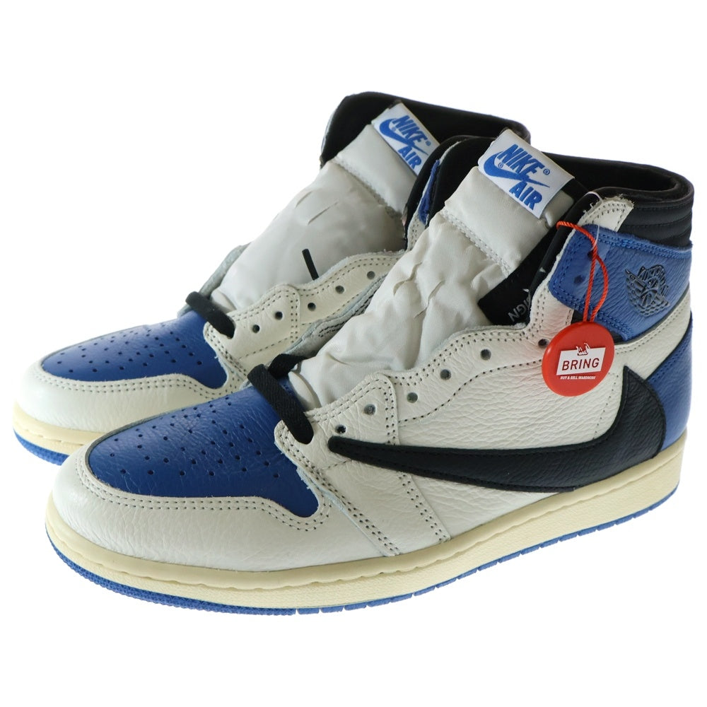 NIKE(ナイキ) ×TRAVIS SCOTT ×FRAGMENT AIR JORDAN1 RETRO HIGH OG SP トラヴィススコット フラグメント エアジョーダン1 ハイカットスニーカー US8.5/26.5cm DH3227-105