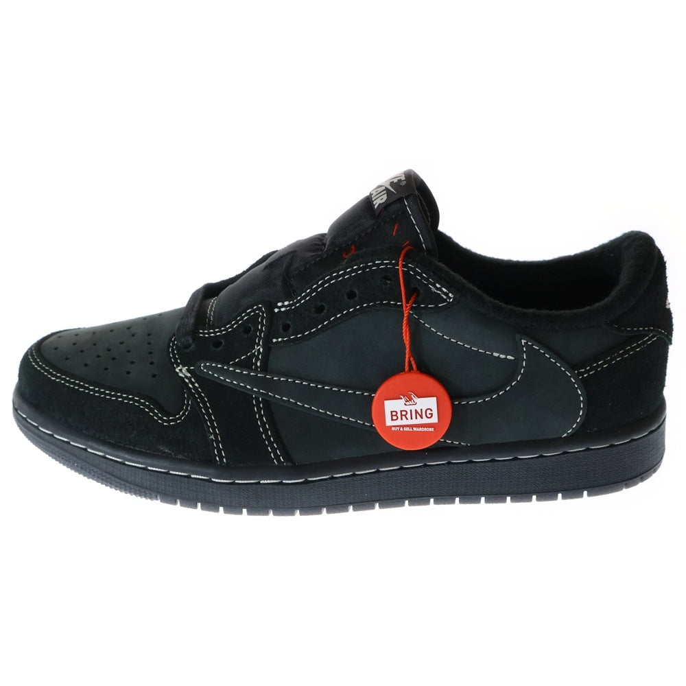 NIKE(ナイキ) ×TRAVIS SCOTT AIR JORDAN1 LOW OG SP トラヴィススコット エアジョーダン1 ブラックファントム ローカットスニーカー ブラック US8.5/26.5cm DM7866-001