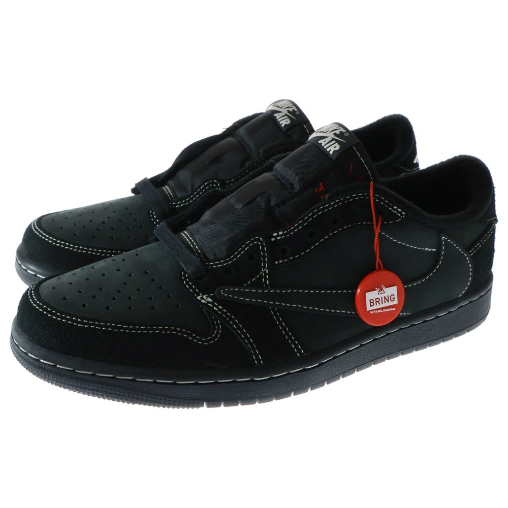 NIKE(ナイキ) ×TRAVIS SCOTT AIR JORDAN1 LOW OG SP トラヴィススコット エアジョーダン1 ブラックファントム ローカットスニーカー ブラック US8.5/26.5cm DM7866-001