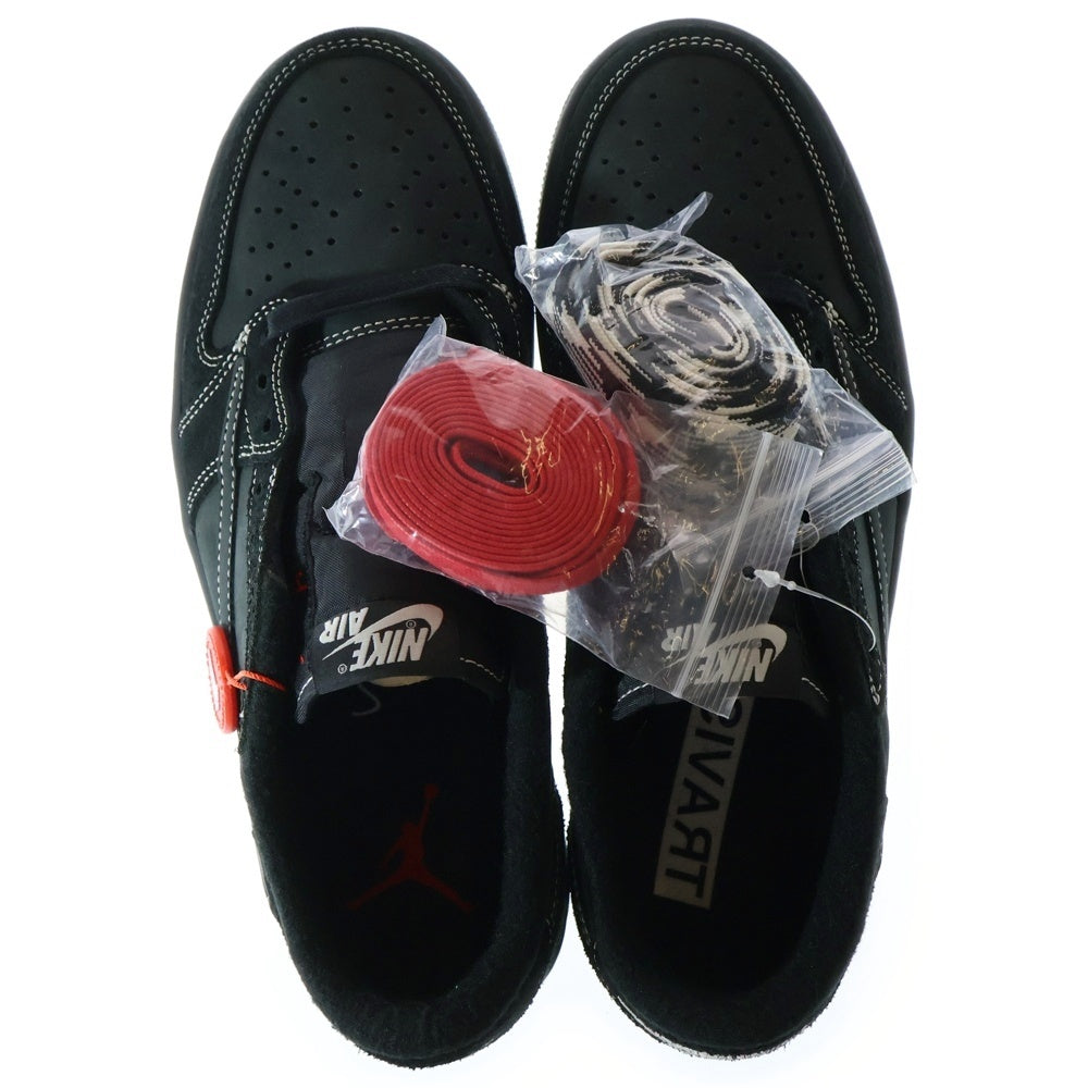 NIKE(ナイキ) ×TRAVIS SCOTT AIR JORDAN1 LOW OG SP トラヴィススコット エアジョーダン1 ブラックファントム ローカットスニーカー ブラック US8.5/26.5cm DM7866-001