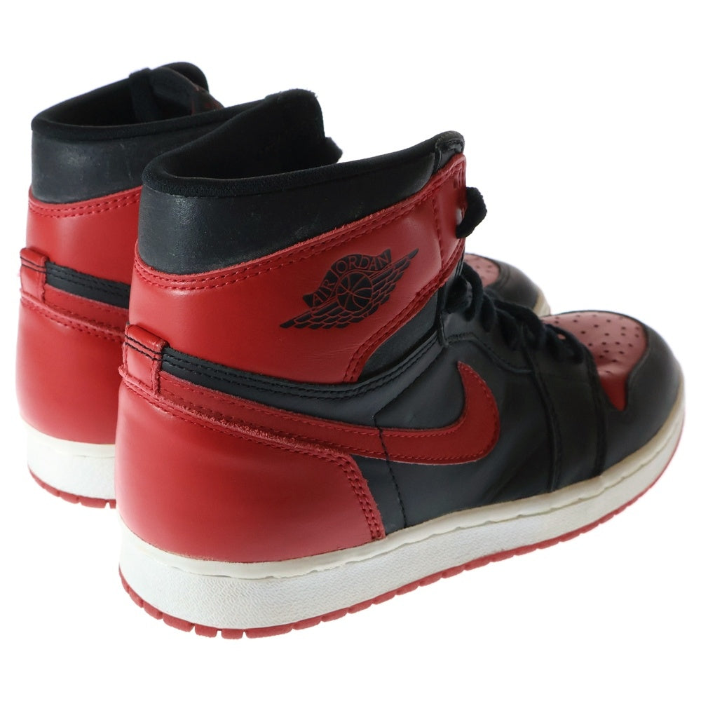 NIKE(ナイキ) 【観賞用 1994年製】AIR JORDAN1 BRED エアジョーダン1 ブレッド ハイカットスニーカー ブラック/レッド US9/27cm 130207-061
