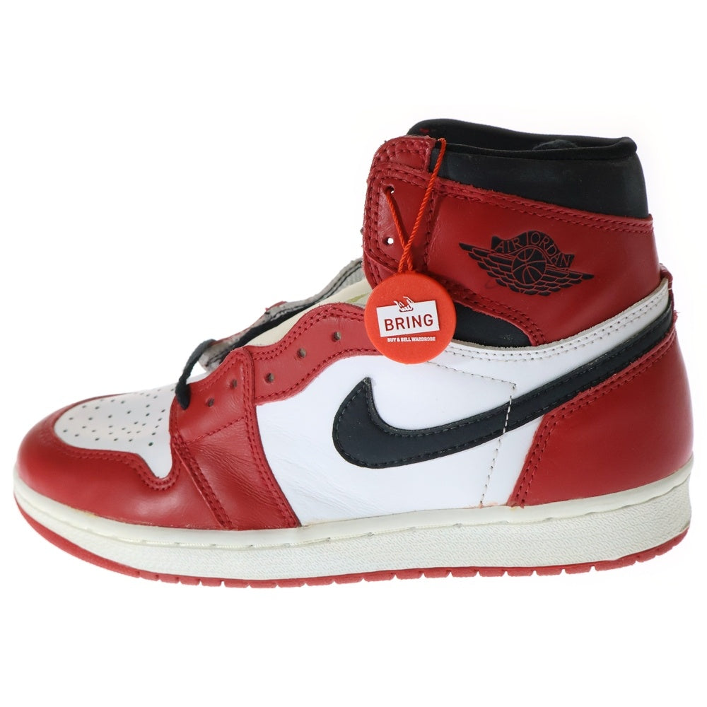 NIKE(ナイキ) 【観賞用】AIR JORDAN1 CHICAGO エアジョーダン1 シカゴ ハイカットスニーカー ホワイト/レッド US9/27cm 130207-061