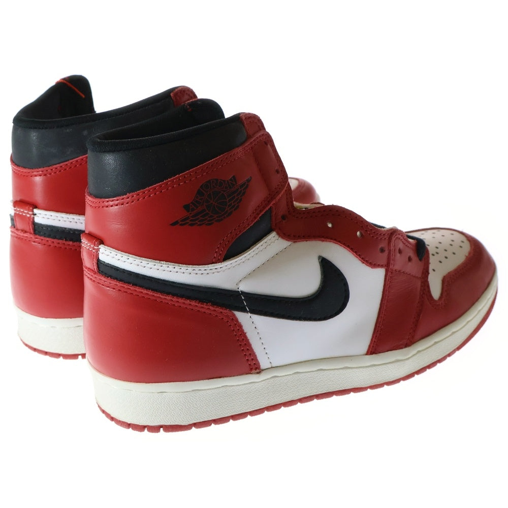 NIKE(ナイキ) 【観賞用】AIR JORDAN1 CHICAGO エアジョーダン1 シカゴ ハイカットスニーカー ホワイト/レッド US9/27cm 130207-061
