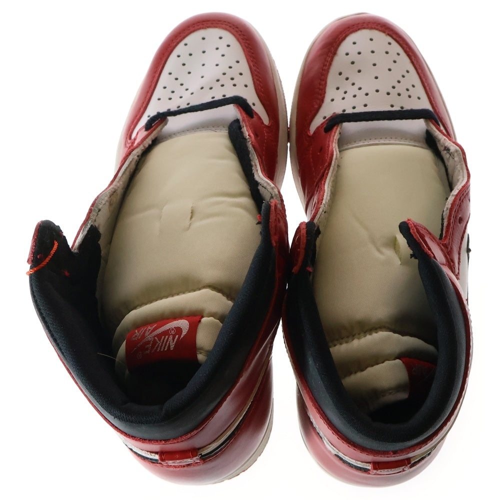 NIKE(ナイキ) 【観賞用】AIR JORDAN1 CHICAGO エアジョーダン1 シカゴ ハイカットスニーカー ホワイト/レッド US9/27cm 130207-061