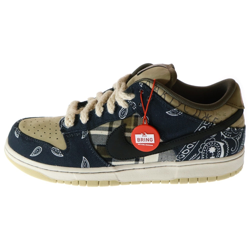 NIKE SB(ナイキエスビー) ×TRAVIS SCOTT DUNK LOW PRM QS トラヴィススコット ダンク ローカットスニーカー ベージュ US10/28cm CT5053-001