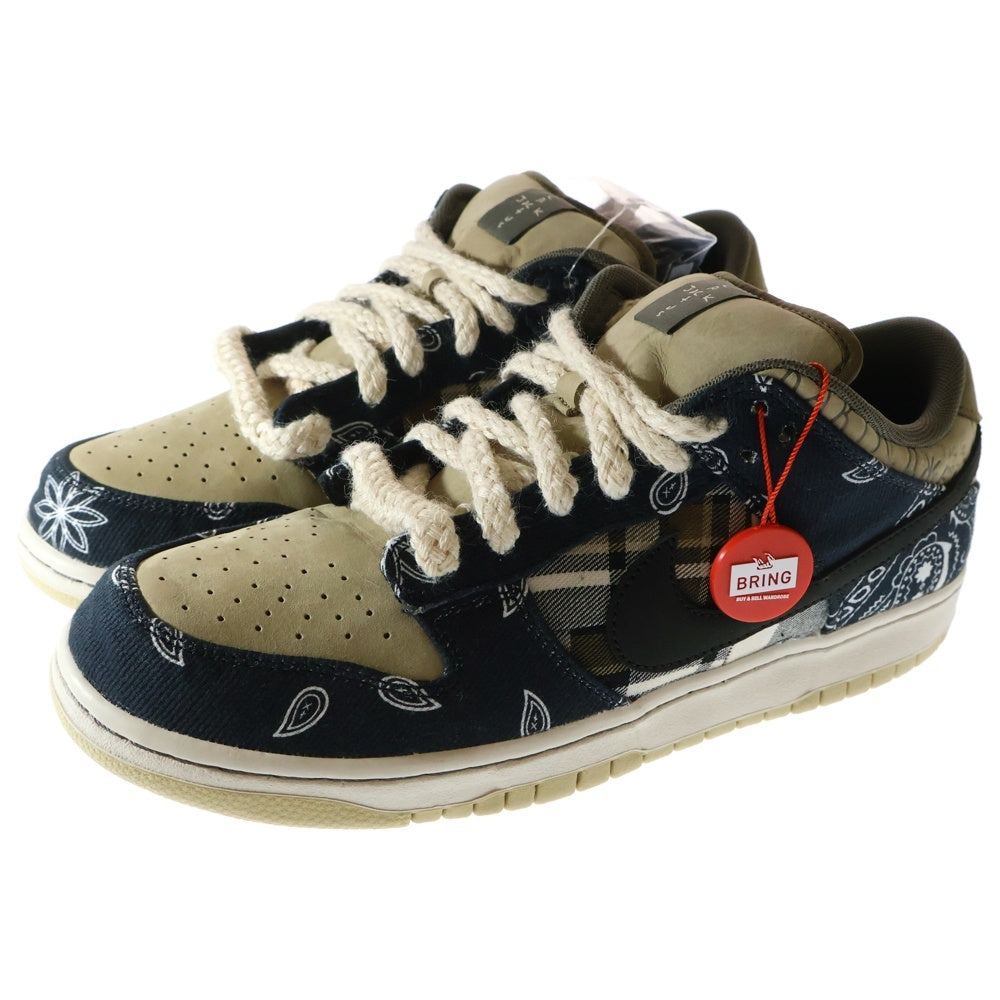 NIKE SB(ナイキエスビー) ×TRAVIS SCOTT DUNK LOW PRM QS トラヴィススコット ダンク ローカットスニーカー ベージュ US10/28cm CT5053-001