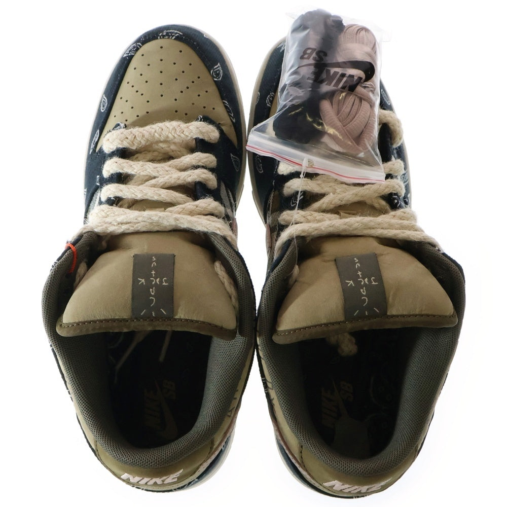 NIKE SB(ナイキエスビー) ×TRAVIS SCOTT DUNK LOW PRM QS トラヴィススコット ダンク ローカットスニーカー ベージュ US10/28cm CT5053-001