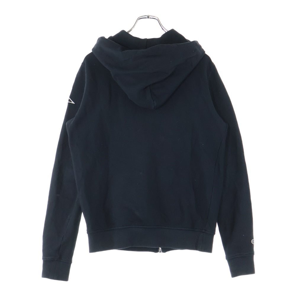 Rick Owens(リックオウエンス) ×Champion Jason's Hoodie ロゴ刺?ジップアップパーカー CM02C9221-CHFE ブラック