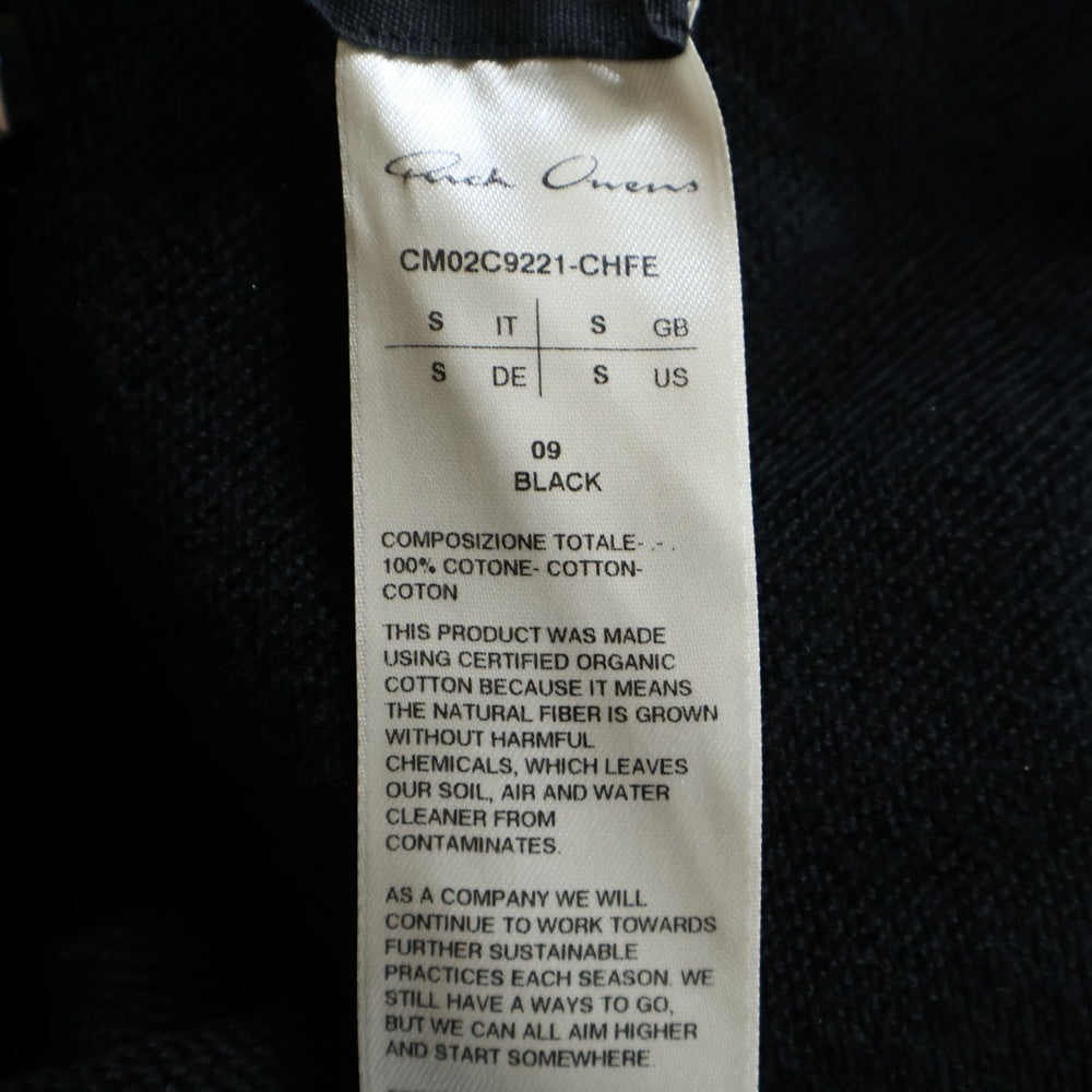 Rick Owens(リックオウエンス) ×Champion Jason's Hoodie ロゴ刺?ジップアップパーカー CM02C9221-CHFE ブラック
