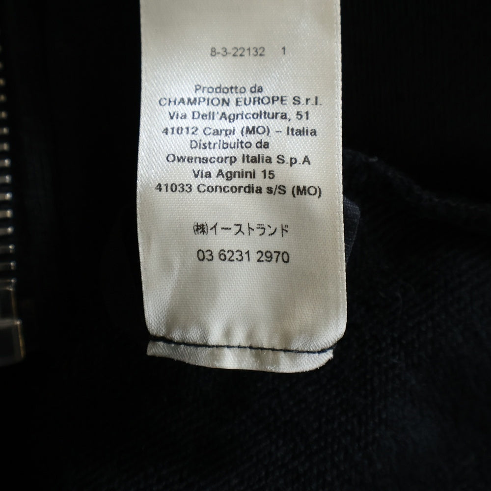 Rick Owens(リックオウエンス) ×Champion Jason's Hoodie ロゴ刺?ジップアップパーカー CM02C9221-CHFE ブラック
