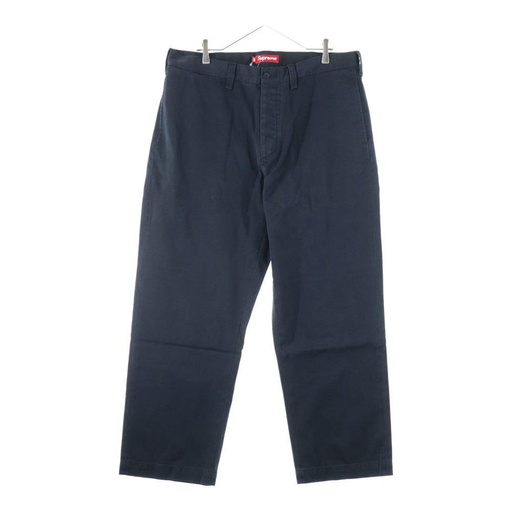 SUPREME(シュプリーム) 24SS Chino Pant ロゴ刺繍 チノパンツ ブラック