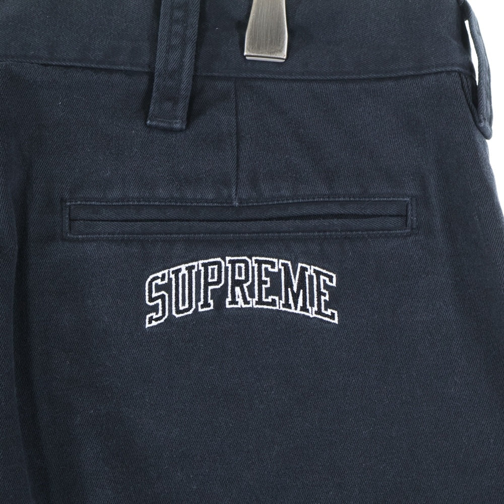 SUPREME(シュプリーム) 24SS Chino Pant ロゴ刺繍 チノパンツ ブラック