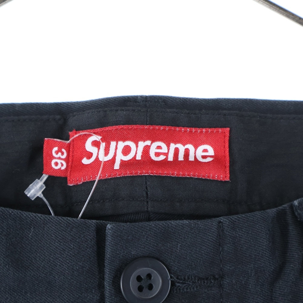 SUPREME(シュプリーム) 24SS Chino Pant ロゴ刺繍 チノパンツ ブラック