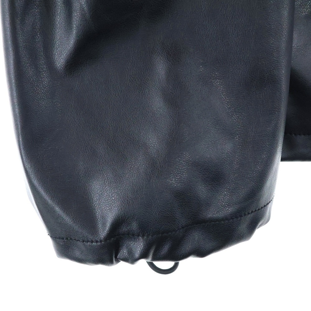 DIESEL(ディーゼル) J-MICC フェイクレザージップアップパーカー フーディー ブラック A12599