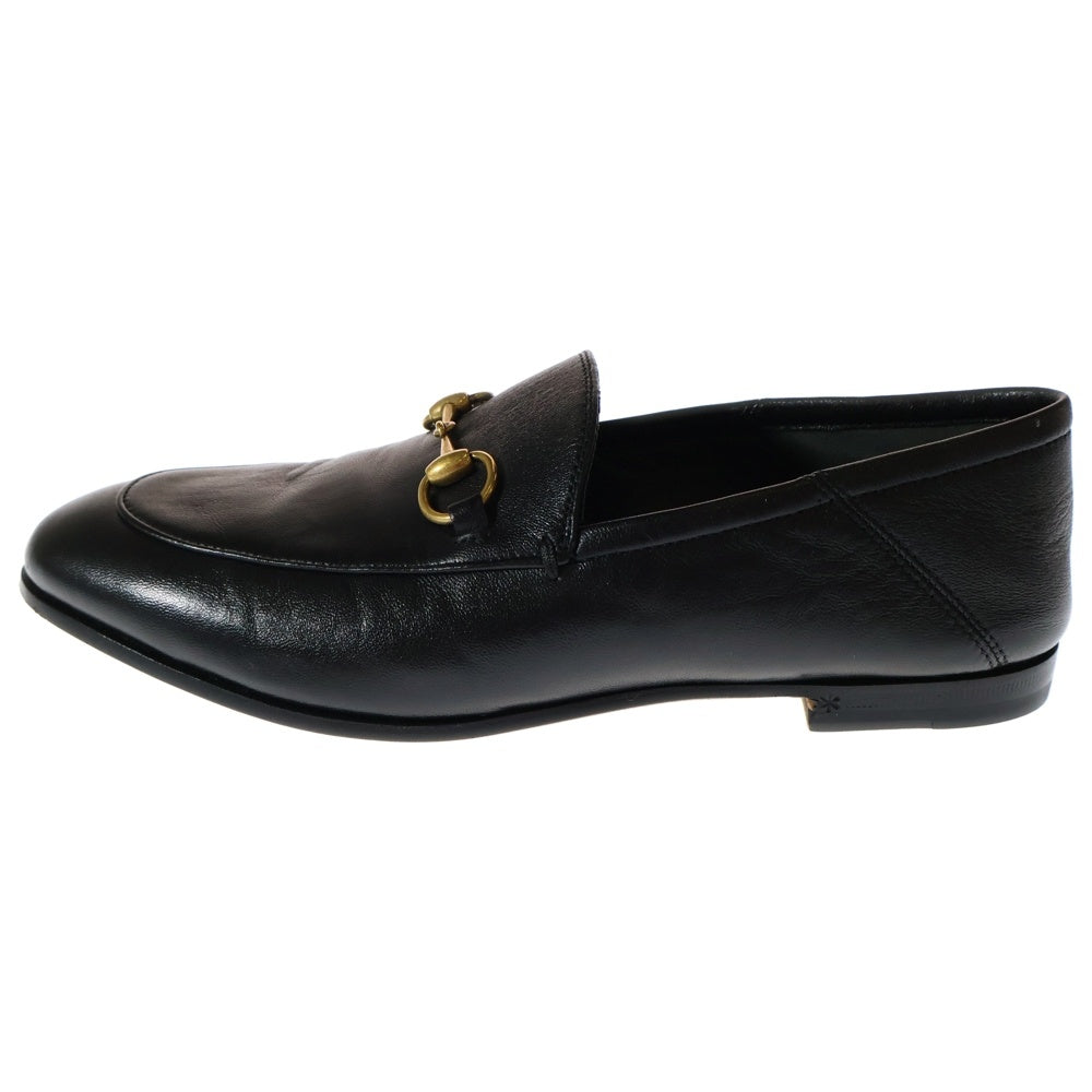GUCCI(グッチ) Horsebit Leather Loafers ホースビット レザーローファー ブラック レディース 414998