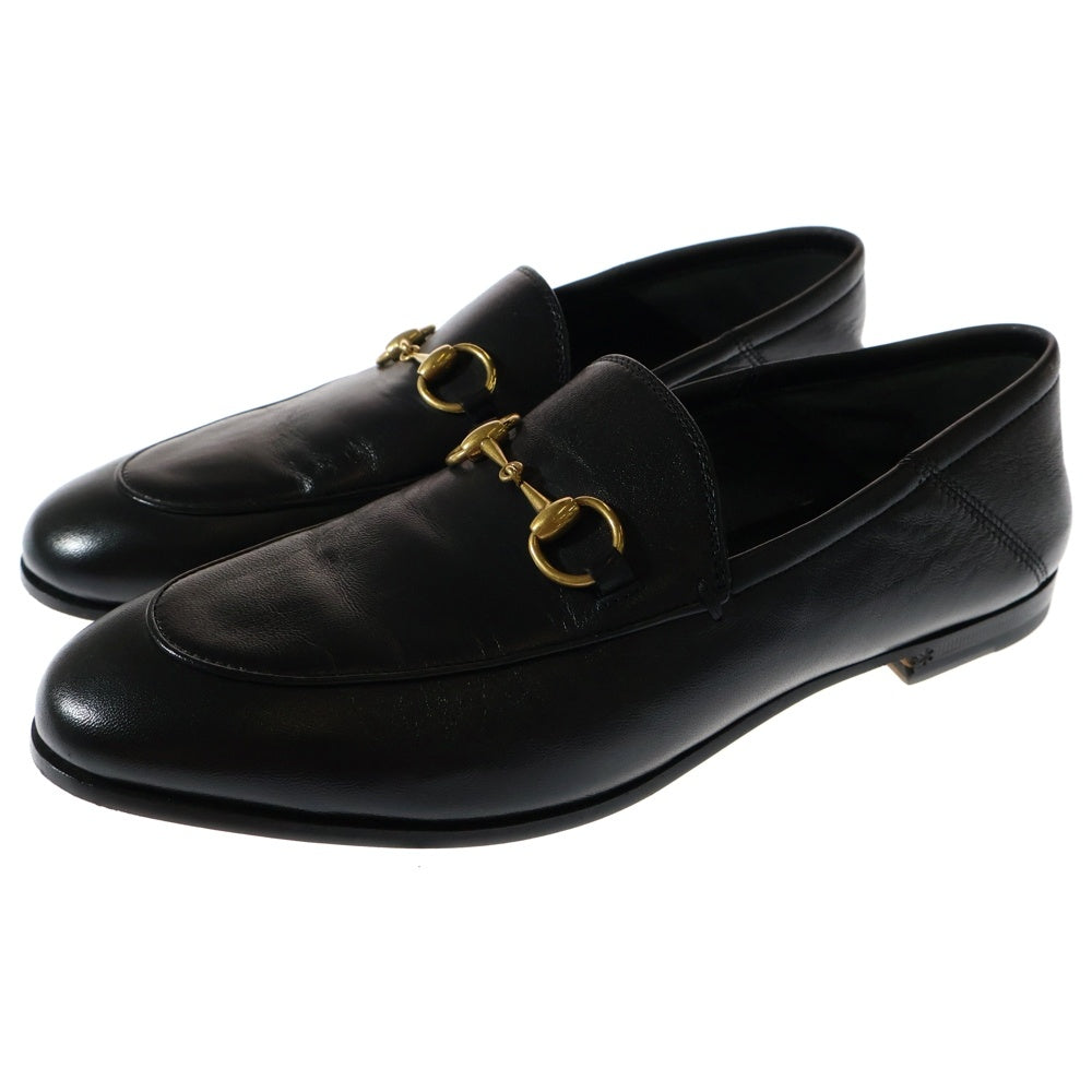 GUCCI(グッチ) Horsebit Leather Loafers ホースビット レザーローファー ブラック レディース 414998