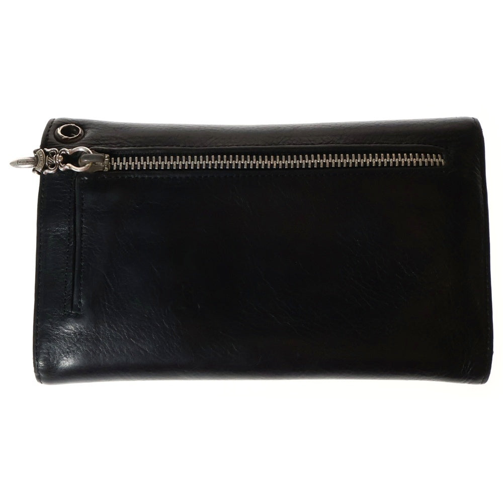 CHROME HEARTS(クロムハーツ) WAVE ウェーブ レザーウォレット 財布 ブラック BCA374