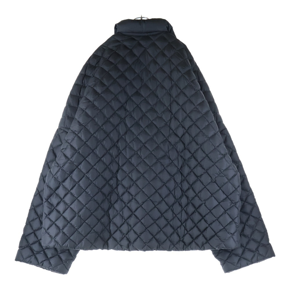 RAF SIMONS(ラフシモンズ) 21AW Short Padded Shirting Jacket ショートパデッドシェアリングジャケット オーバーサイズキルティングジャケット 212-M714 ブラック