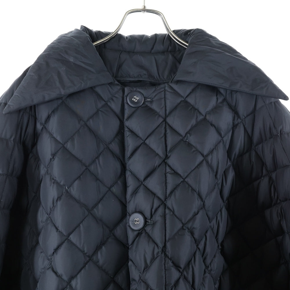RAF SIMONS(ラフシモンズ) 21AW Short Padded Shirting Jacket ショートパデッドシェアリングジャケット オーバーサイズキルティングジャケット 212-M714 ブラック