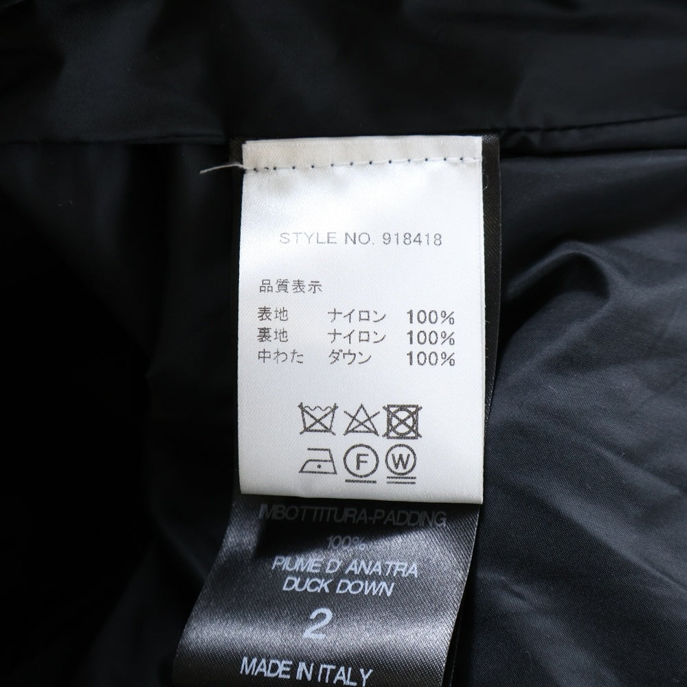 RAF SIMONS(ラフシモンズ) 21AW Short Padded Shirting Jacket ショートパデッドシェアリングジャケット オーバーサイズキルティングジャケット 212-M714 ブラック