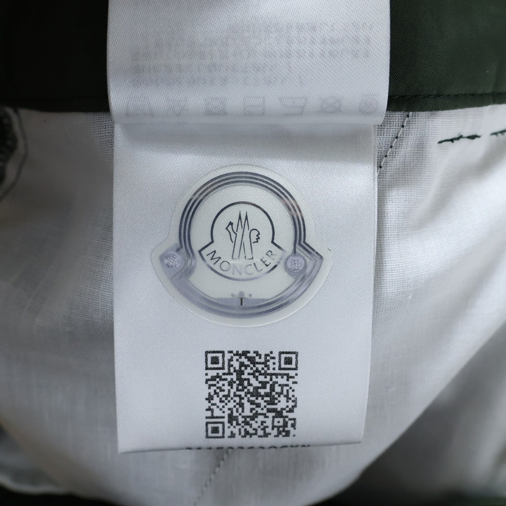 MONCLER(モンクレール) 23AW PHARRELL WILLIAMS PANTALONE ファレルウィリアムス ショーツ切替 ナイロンカーゴパンツ カーキ I209R2A0001