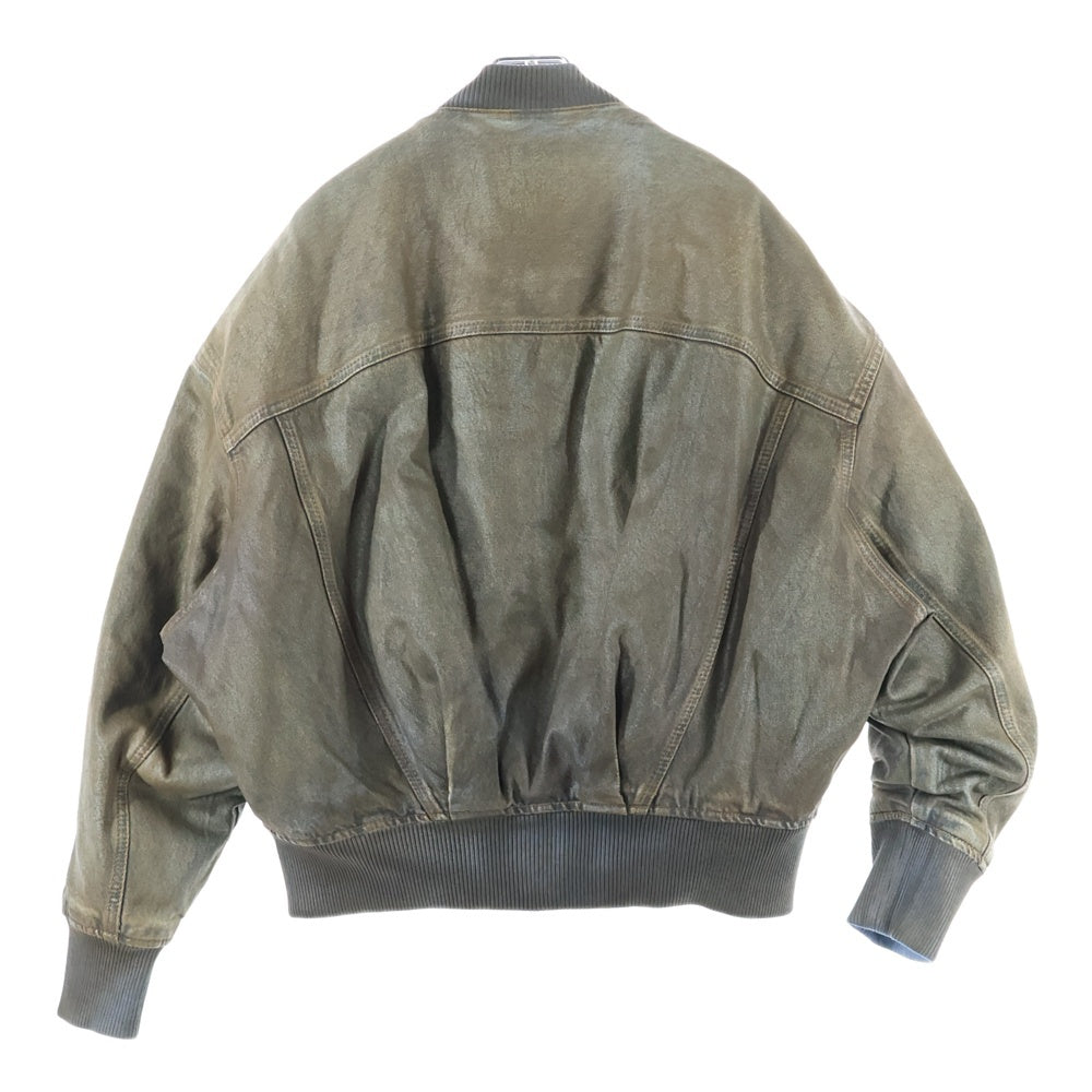 Acne Studios(アクネ ストゥディオズ) 23AW Dyed Denim Bomber Jacket デニムボンバージャケット ブラウン FN-WN-OUTW000844 A90549-