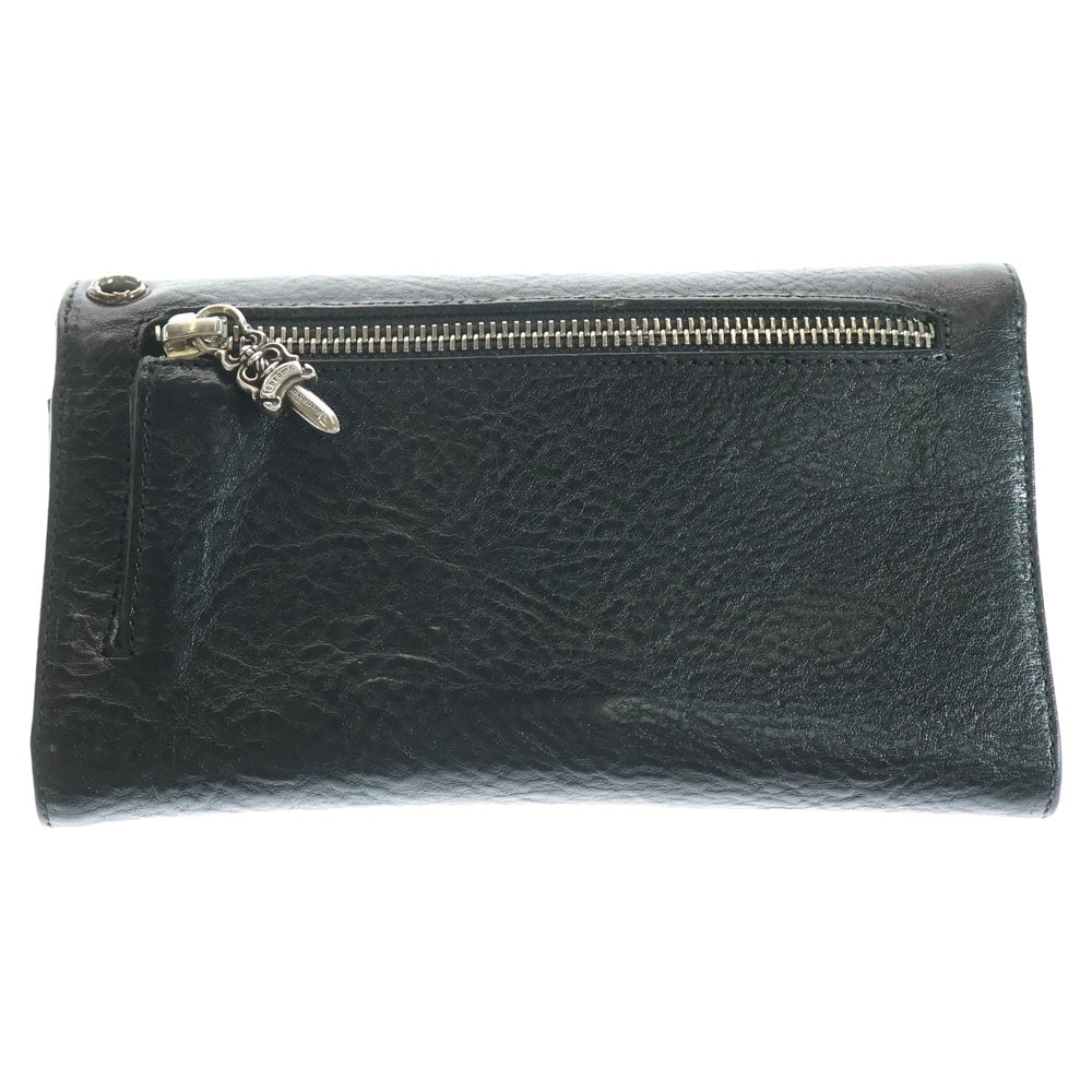 CHROME HEARTS(クロムハーツ) WAVE ウェーブ レザーウォレット 財布 ブラック BCA375