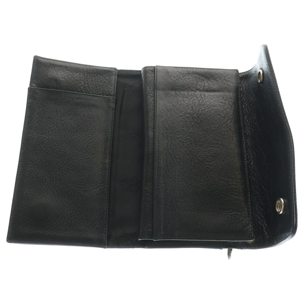 CHROME HEARTS(クロムハーツ) WAVE ウェーブ レザーウォレット 財布 ブラック BCA375