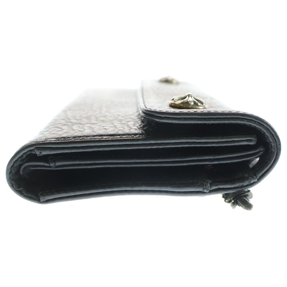 CHROME HEARTS(クロムハーツ) WAVE ウェーブ レザーウォレット 財布 ブラック BCA375