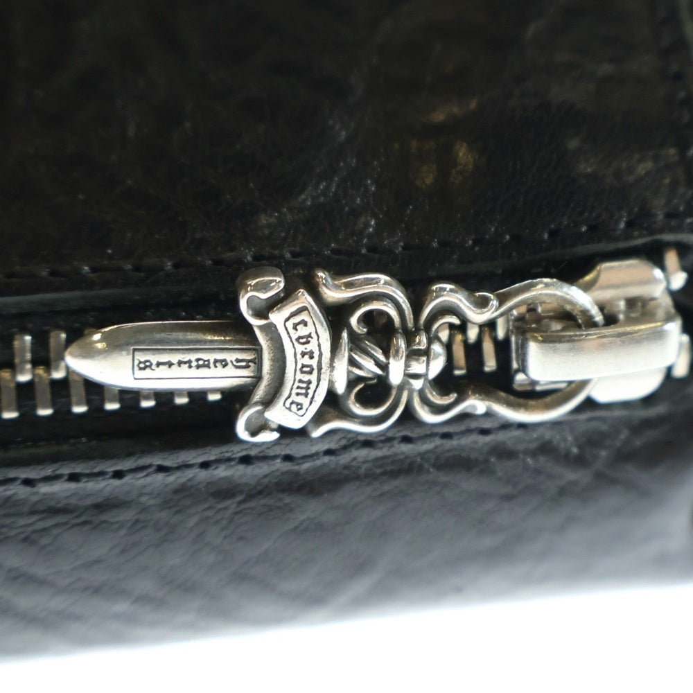 CHROME HEARTS(クロムハーツ) WAVE ウェーブ レザーウォレット 財布 ブラック BCA375