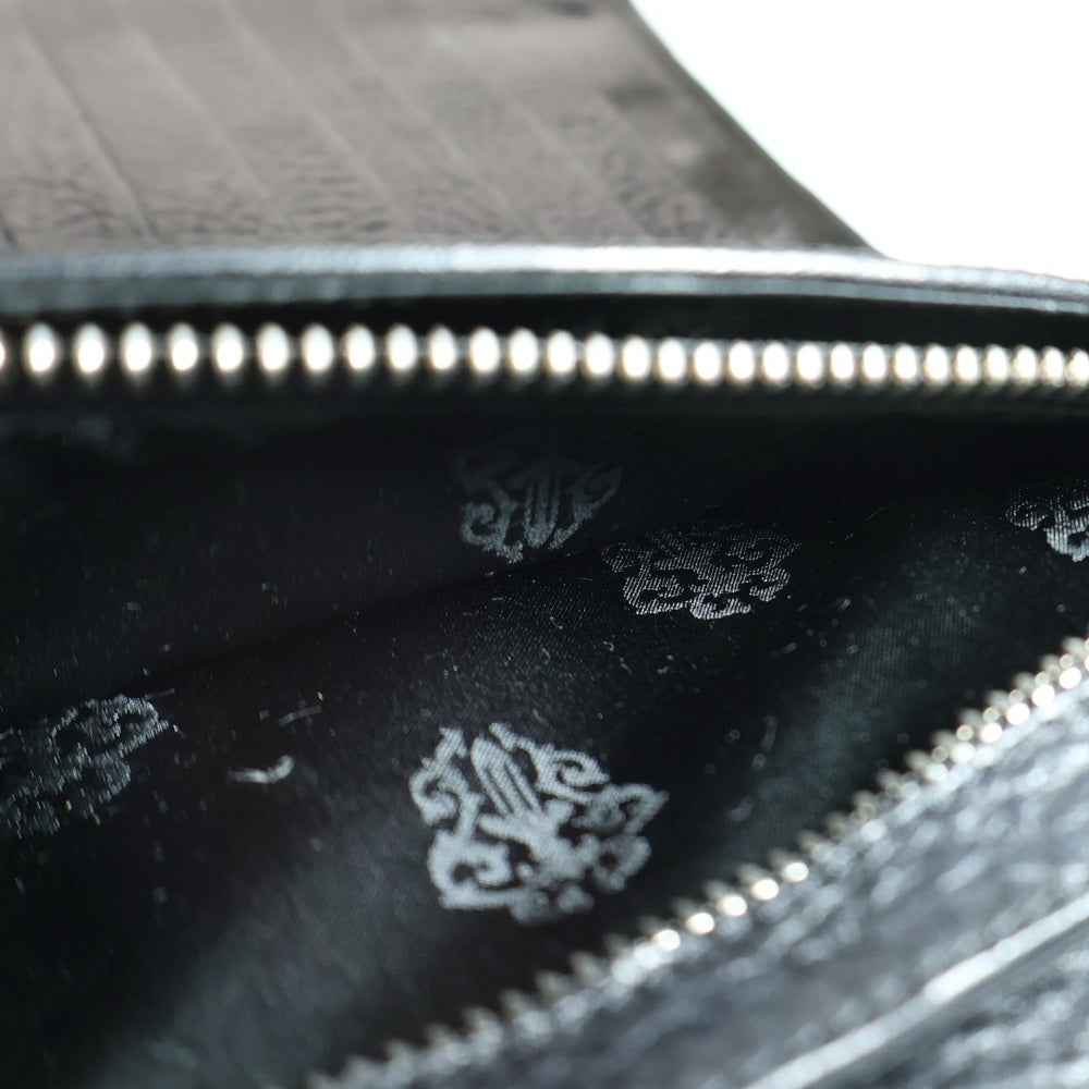 CHROME HEARTS(クロムハーツ) WAVE ウェーブ レザーウォレット 財布 ブラック BCA375