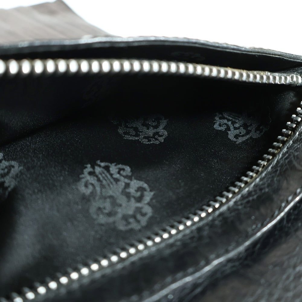CHROME HEARTS(クロムハーツ) WAVE ウェーブ レザーウォレット 財布 ブラック BCA374