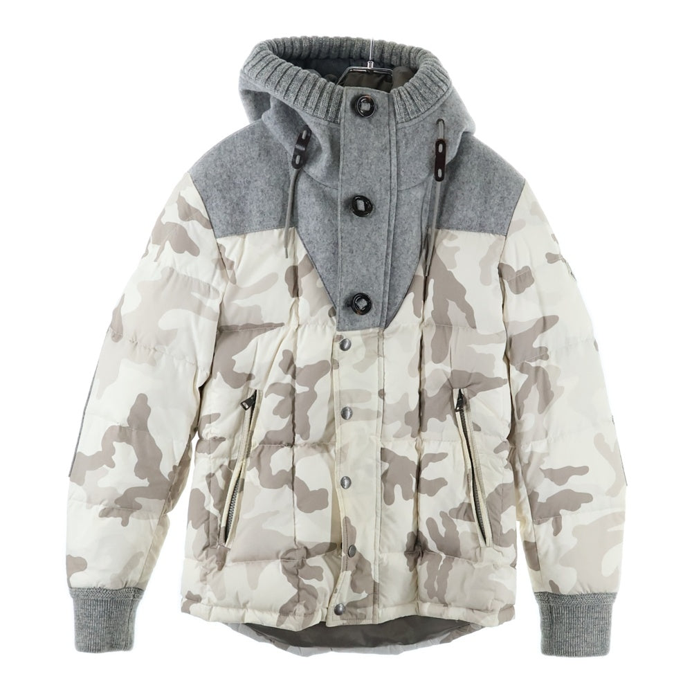 MONCLER(モンクレール) BEAUMONT GIUBBOTTO バーモント カモフラージュ 迷彩ダウンジャケット ベージュ 320914191985 54954