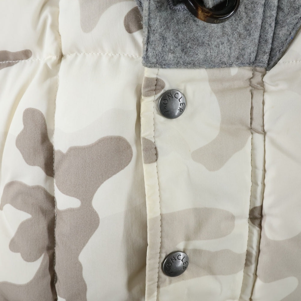 MONCLER(モンクレール) BEAUMONT GIUBBOTTO バーモント カモフラージュ 迷彩ダウンジャケット ベージュ 320914191985 54954