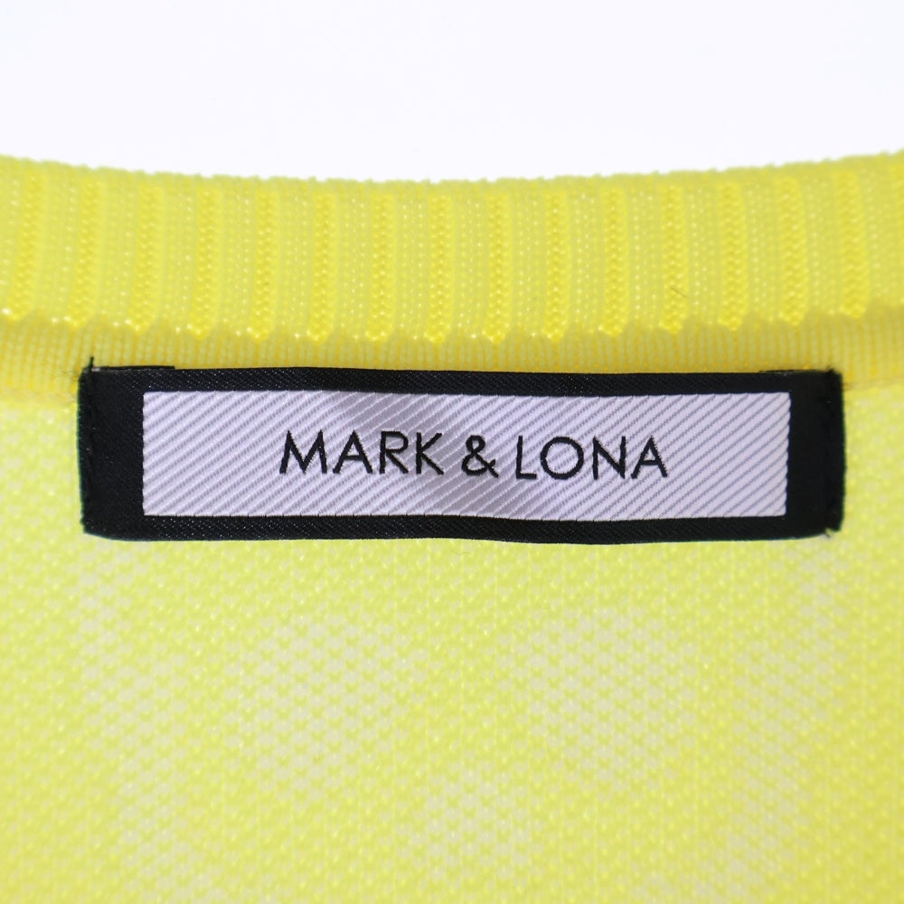 MARK&LONA(マークアンドロナ) Skull Knit Sweater Vネック スカルニットセーター イエロー MLM-9A-AB02