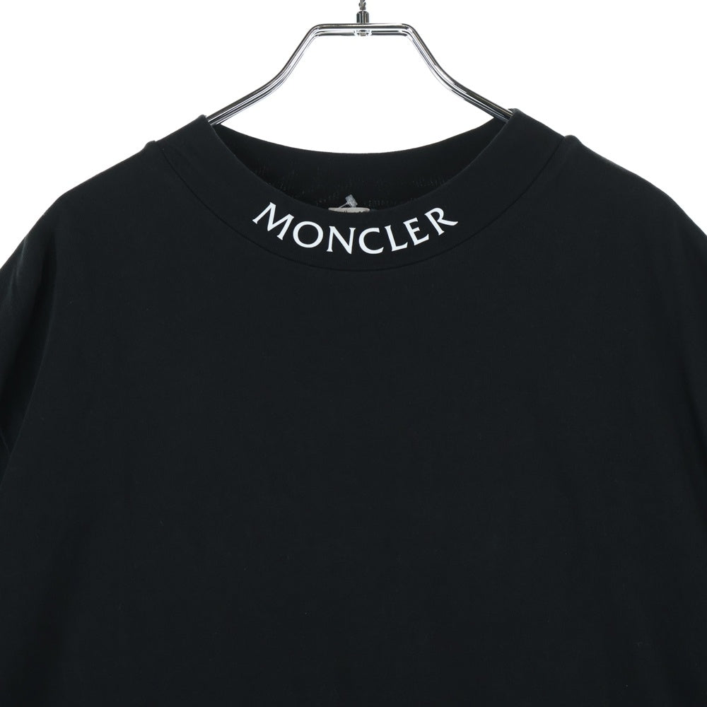 MONCLER(モンクレール) 21AW MAGLIA T-SHIRT マグリアTシャツ ネックロゴ半袖Tシャツカットソー G20918C00025 ブラッ