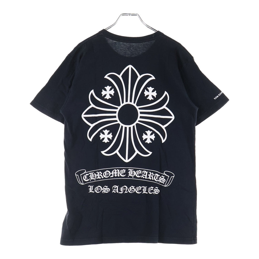 CHROME HEARTS(クロムハーツ) CH PLUS CROSS ロサンゼルス限定 CHプラス クロス プリント クルーネック 半袖Tシャツ ブラック