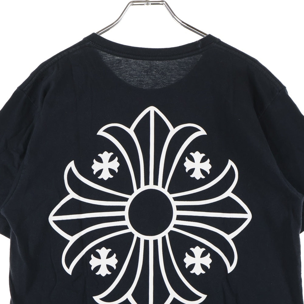 CHROME HEARTS(クロムハーツ) CH PLUS CROSS ロサンゼルス限定 CHプラス クロス プリント クルーネック 半袖Tシャツ ブラック