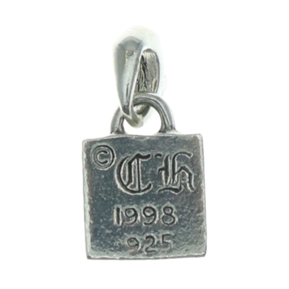 CHROME HEARTS(クロムハーツ) FRAMED CH PLUS 1DIA フレームドCHプラス 1ダイヤ チャーム シルバーネックレストップ