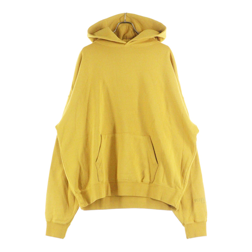 FEAR OF GOD ESSENTIALS(フィアオブゴッド エッセンシャルズ) HOODIE LTD LONG BEACH ロングビーチ限定 バックリフレクターロゴ プルオーバースウェットパーカー フーディー イエロー