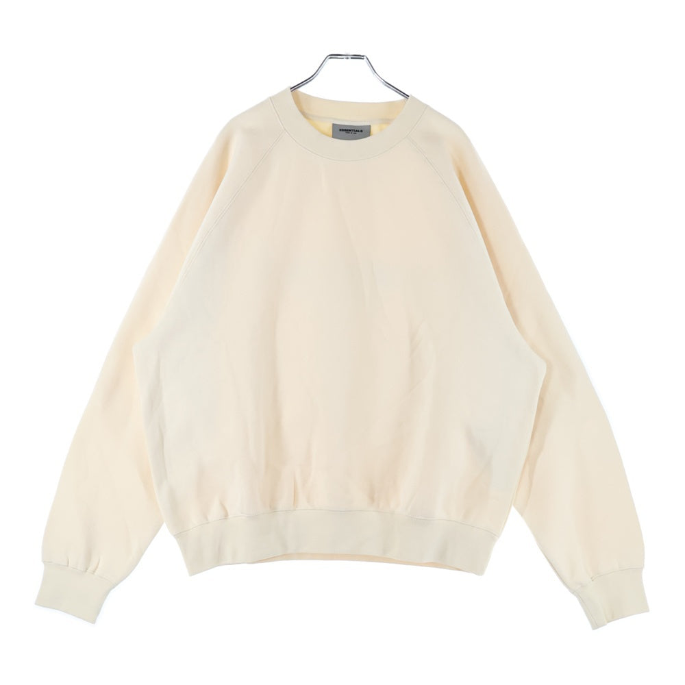 FEAR OF GOD ESSENTIALS(フィアオブゴッド エッセンシャルズ) SWEATSHIRT バックラバーロゴ クルーネックスウェットトレーナー アイボリー